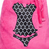 Ooh La La Lingerie Bag - Hot Pink/Trellis