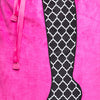 Bootylicious Boot Bag - Hot Pink/Trellis