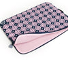 Pretty Printed Laptop Sleeves - Floral Navy and Pink