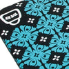 Pretty Printed Laptop Sleeves - Floral Teal and Black