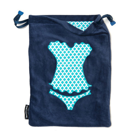 Ooh La La Lingerie Bag - Navy Blue