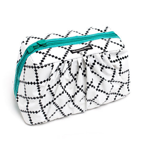 Pretty Pleats Cosmetic Case - Emerald Green